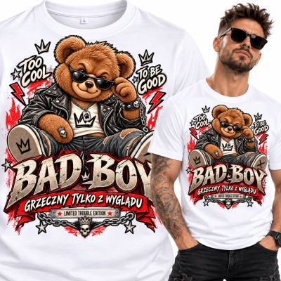 KOSZULKA BAD BOY GRZECZNY Z WYGLĄDU